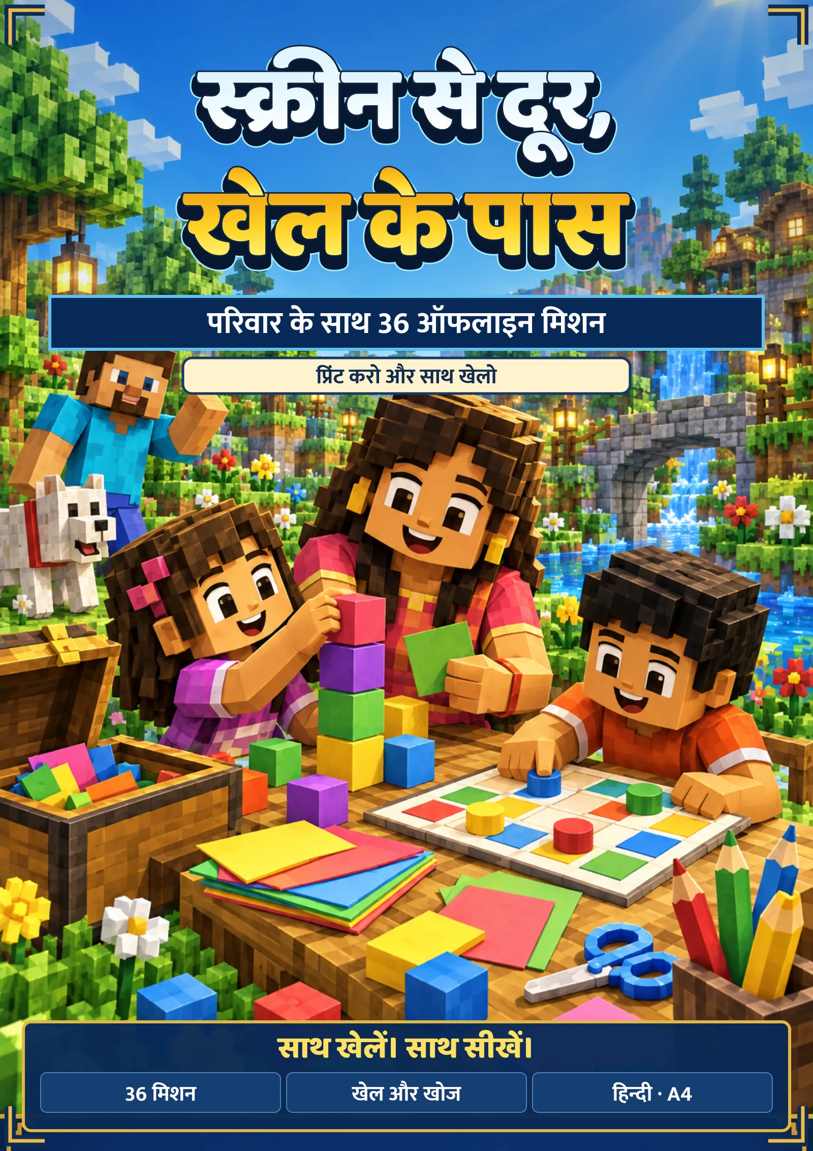 स्क्रीन से दूर, खेल के पास किट